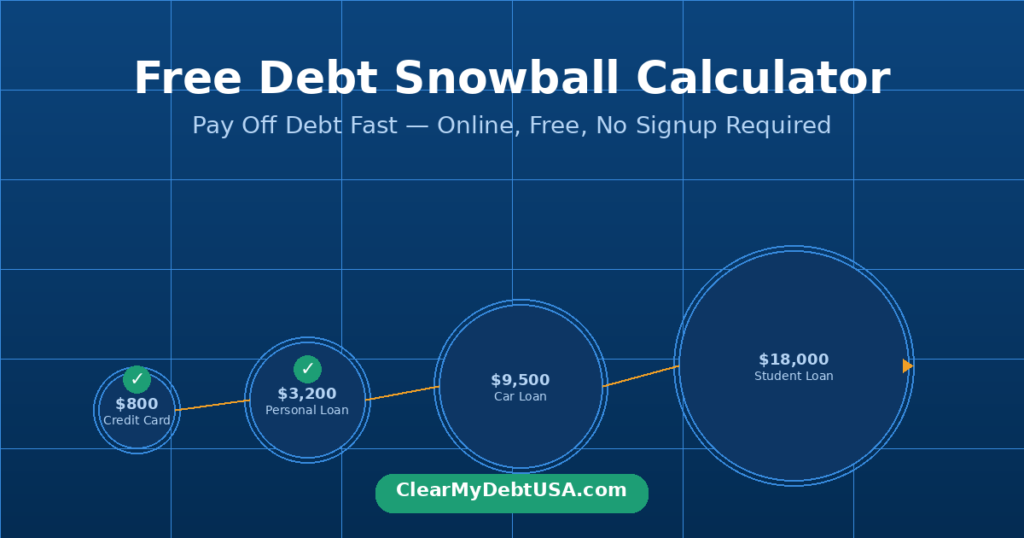 Free Debt Snowball Calculator Online — Pay Off Debt Fast in 2026