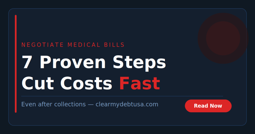 how to negotiate medical bills step by step guide